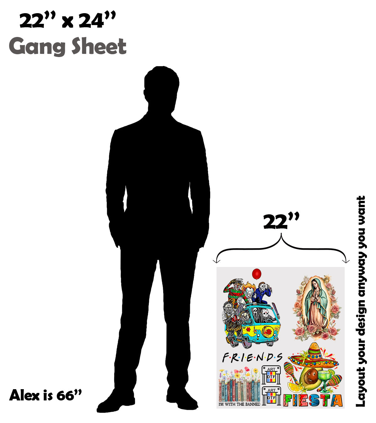 Upload Premade UV DTF Stickers - Gang Sheet