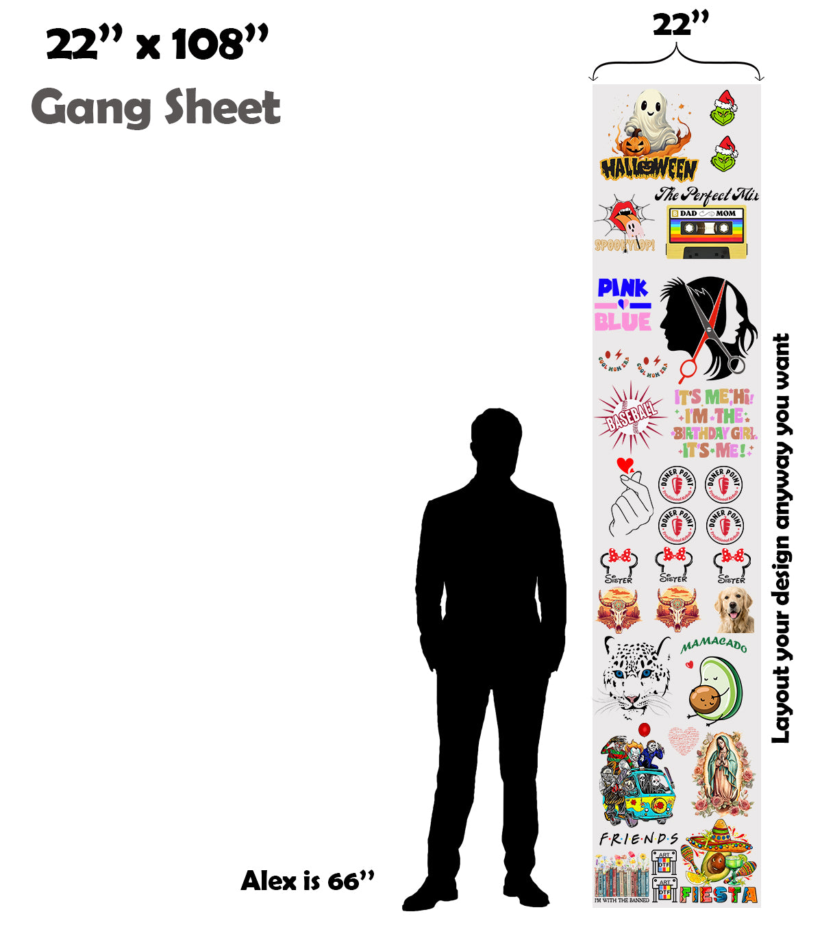 Upload Premade DTF Gang Sheet