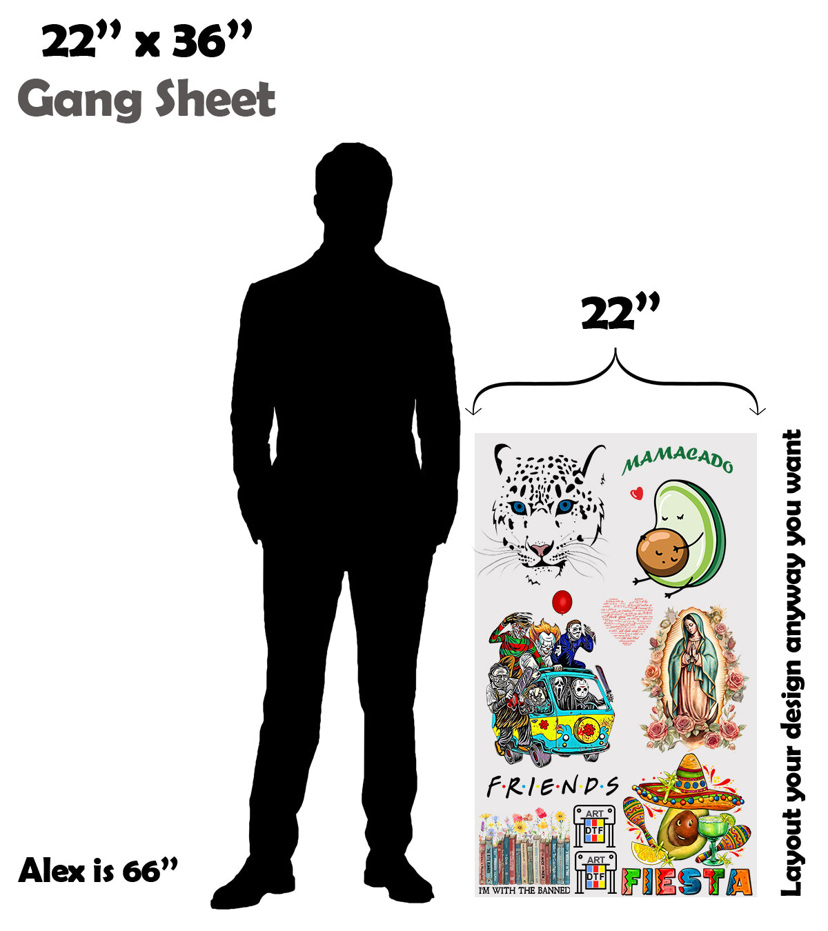 Upload Premade DTF Gang Sheet