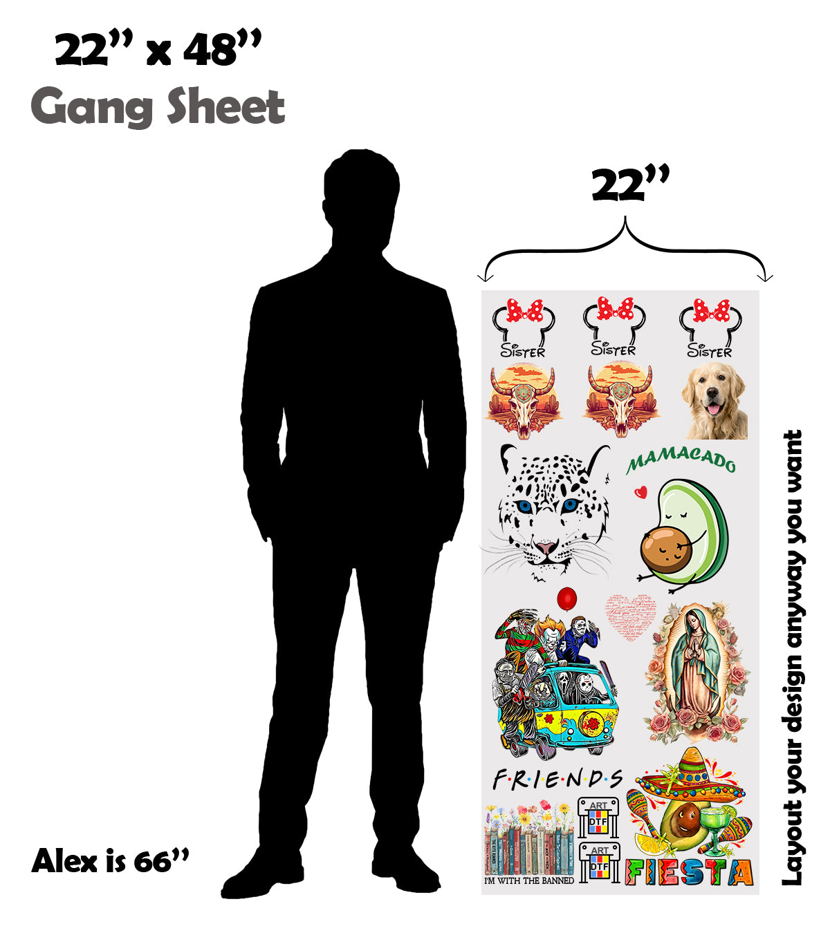 Upload Premade DTF Gang Sheet