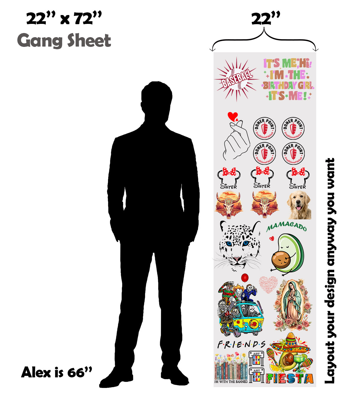 Upload Premade DTF Gang Sheet