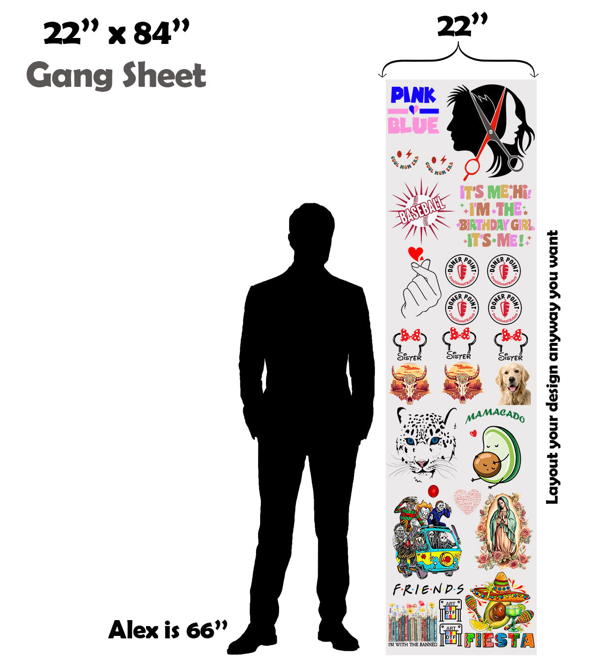 Upload Premade UV DTF Stickers - Gang Sheet