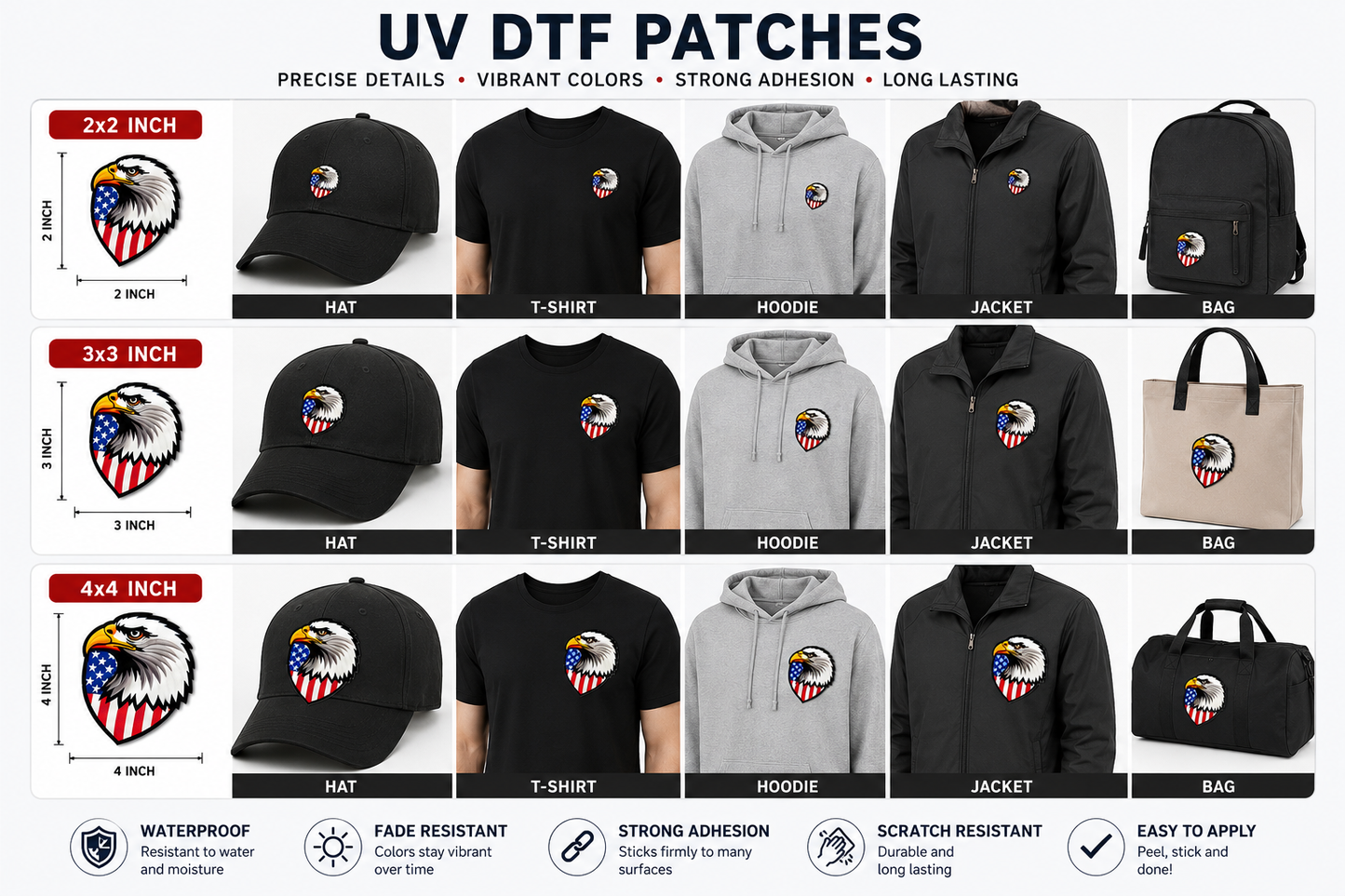 ART DTF™ UV Raised Patches