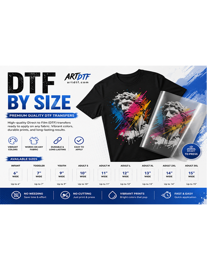DTF Transfer By Size