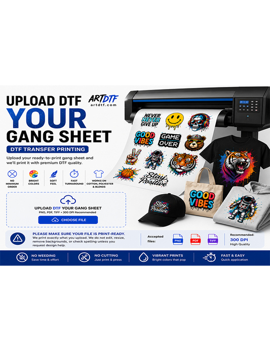 UPLOAD DTF READY GANG SHEET